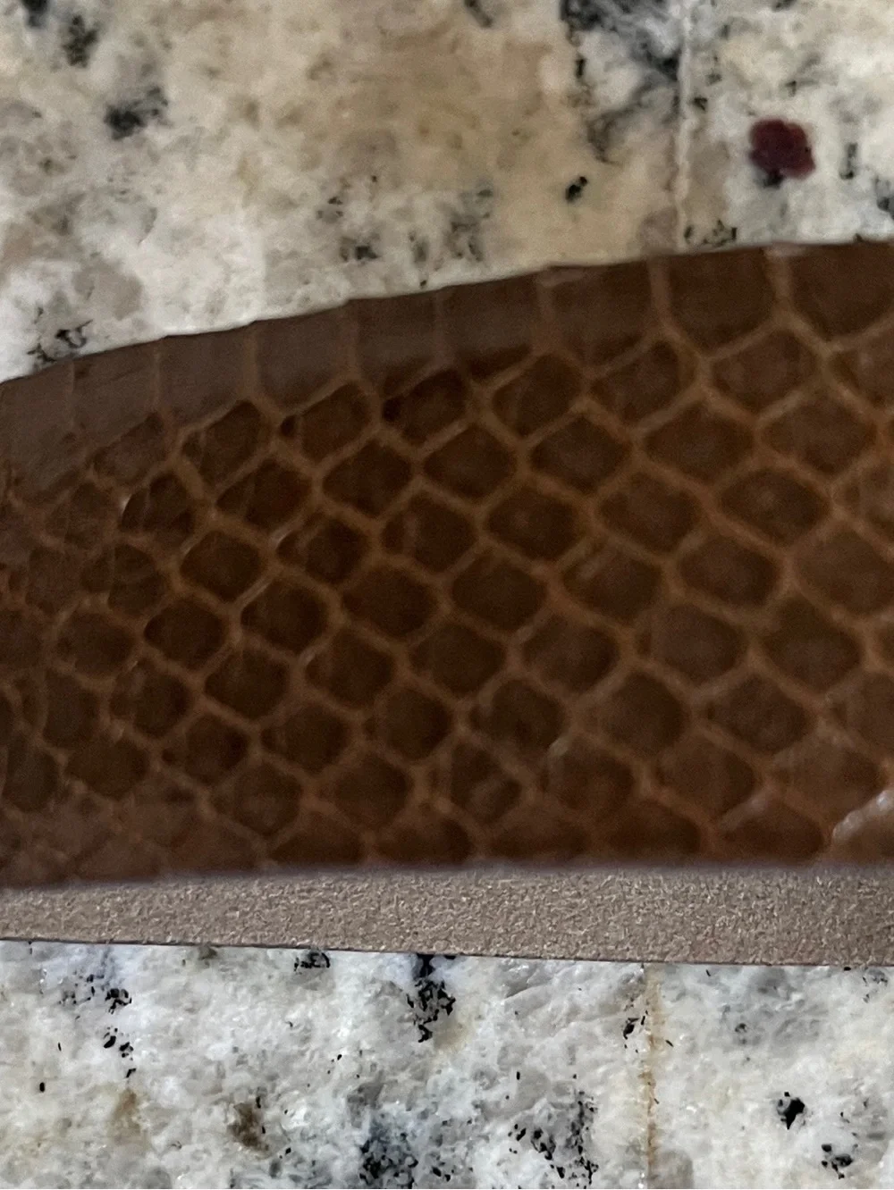 VYG 80’s Brown Croc Embossed Belt